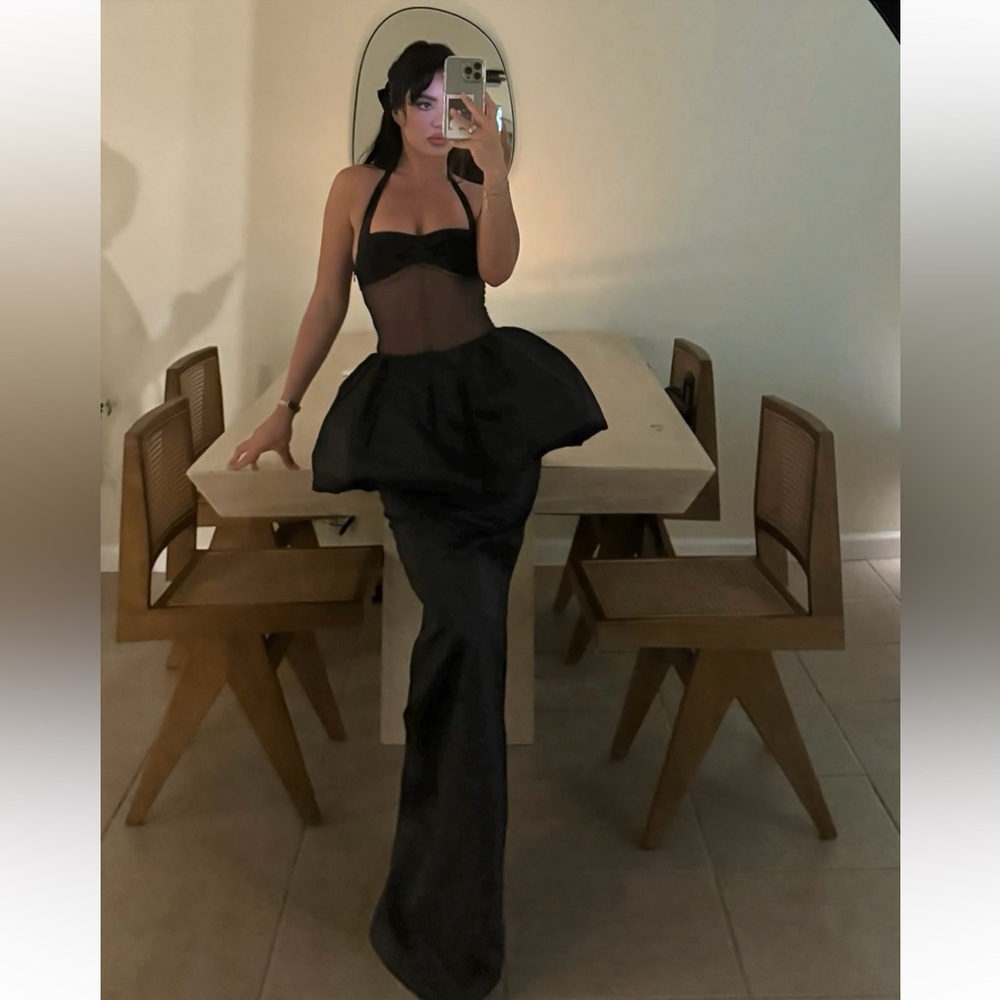 The New Arrivals by Ilkyaz Ozel Galina Skirt in Obsidian Black